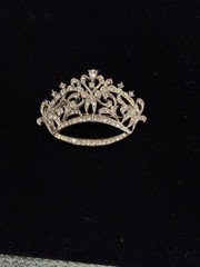 Vintage Arthur Pepper Mode-ART Marcasite Crown/Tiara Brooch/Pin 1950s-1970s