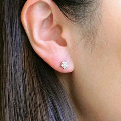 2 CT Round Cut Simulated Diamond Solitaire Stud Earrings 14k White Gold Plated