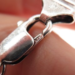 925 Sterling Silver Vintage Italy Anchor Mariner Link Bracelet 8.75″