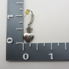 Juicy Couture Earrings Rhinestone Heart Crown Drop Dangle Dainty Post Backs