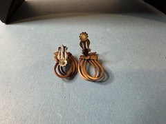 Vintage Renoir Rhythm Copper Cuff Bracelet And Earrings
