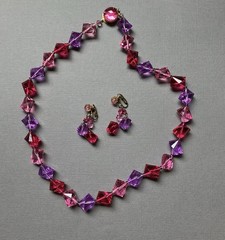 vintage 7 pc lot West Germany Japan 4 Necklaces 3 Pairs Earring MCM