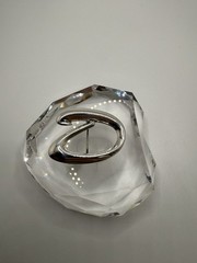 Vintage Sterling Silver “D” Or “O” Brooch 4.5cm