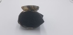 Vintage Handmade Big Oval Cut Smoke Quartz Color Gemstone Silver Tone Bracelet