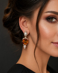 Luxury Rhinestone Long Dangling Clip-On Earrings – FREE SHIPPING