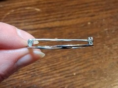 Vintage Beau Sterling Double Round Textured Infinity Brooch Pin See Pics/Descrip