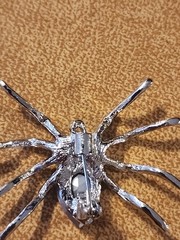 Alloy Purple Spider Rhinestones Brooch Pin Pendant