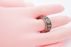 Vintage Sterling Silver 925 Ring Band Size 7.5 9mm