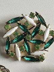 Vintage Jewelry Lot Brooches Crystal Rhinestones 1950-1960’e