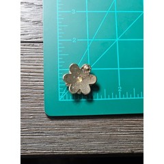 Vintage Red Floral Stud Earrings Rhinestone Rose Enamel Gold Tone