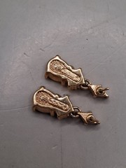 JEWELRY FOR REPAIR Christian Dior Crystal Earrings 14k Gold Post