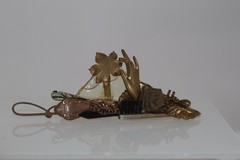 Lovely Vintage Maximal Art Brooch whimsical