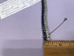WACHENHEIMER ANTIQUE STERLING SILVER ART DECO DIAMONBAR BRACELET JUST LOVELY!!
