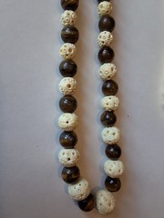 Vintage Carved Necklaces Earrings And Old Brooches.