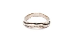 Vintage Sterling Silver 925 Ring Size 8.5 Textured