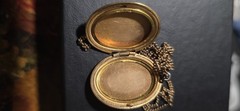 Vintage 12k Gold Filled Oval Photo Locket Multi Strand Chain 1/20 12K GF…