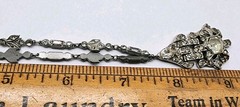 Art Deco Paste Rhinestone Festoon pendant Necklace 1920s antique