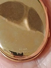 Vintage C. Co. 1/20 12K GF Storybook Locket with 14k GF Chain Stamped
