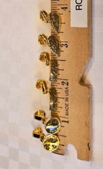 Evan St. Clair Gold Tone Diamond Dust Clip Earrings