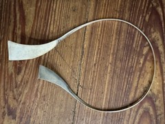 Peruvian Modernist Hummingbird Sterling Silver 950 Clamper Choker Necklace