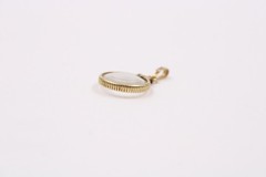 0.7g Vtg Gold Filled Bezel 12k 1/20 g.f Gold Nugget Pendant Coin Edge