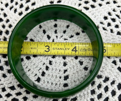 Vintage Celery Green Bakelite Bangle Bracelet Tested 30g