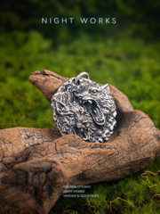 Vintage Viking Wolf Pendant Necklace for Men and Women Norse Mythology Jewelry