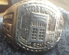 Vintage ArtDeco 1931 Bonner High School Signet Ring 10KGold 6 Grms Rare PreWWII