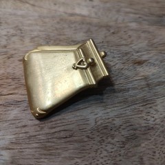 Vintage TONA Purse 1990 Goldtone Signed Pin Brooch Whimsy Coquette Shopper