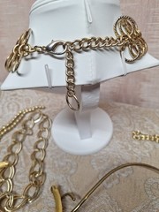 1.25 Lbs Wearable Gold-Tone Jewelry Lot. Maybe Vintage To Modern. #3