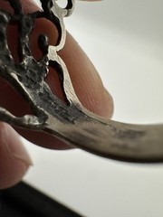 VTG Sterling Silver .925 Made in Mexico BOLD VICTORIAN SIZE 11.25, GRAMS 7.3