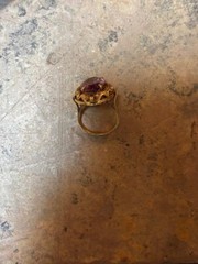 18K Yellow Gold Amethyst Ring