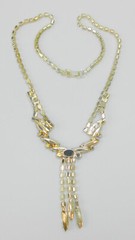 Brilliant Crystal & Jet Rhinestone Necklace