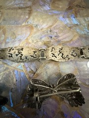 Vintage 900 Silver Bracelet And 800 Brooches
