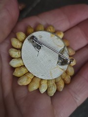 Vintage Brooch Pin Lot Of 10 Mixed Materials Unique