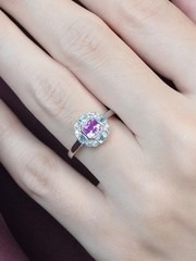 2.10Ct Art Deco Style Lab Created Diamond Anniversary 14k White Gold Finish Ring