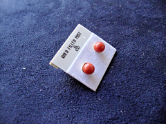 VINTAGE 1970s CLASSIC RED JASPER 6MM BALL GOLD FILLED POST STUD EARRINGS
