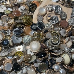 50pcs Vintage Style Metal Buttons Mixed Lot Assorted Sizes Colors Sewing Craft