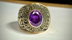 Men’s Vintage 10K Yellow Gold 1977 Holy Cross Class Ring-Size 11.