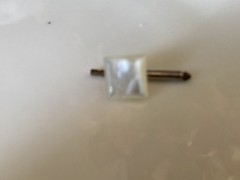 Vintage Dress Studs Lot – Mother of Pearl, Enamel & Onyx – One Marked Example
