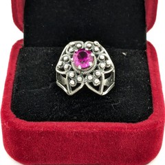 Vintage Elegant Soviet RING Silver⭐875 stamp Star USSR-size: 6.25US (17mm)| UA#4