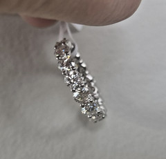 Round 4.8 CT Moissanite Full Eternity Band Stackable size 7