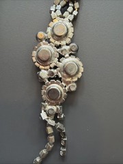 Vintage Statement Drop Clear Crystal Rhinestone Necklace