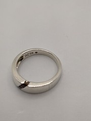 ACTM Vintage Sterling Silver .925 2mm Multi Gemstone Ring Size 7.5