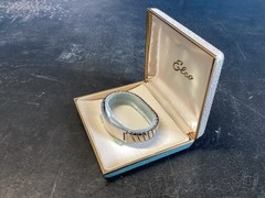 NICE UNUSED VINTAGE 50’s ERA ELCO STERLING ID BRACELET W/ORIGINAL BOX