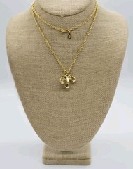 Ram Head Gold Toned Pendant Horoscope Aries on Joan Rivers Rope Necklace 28 in