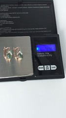Vintage 1990-s 14 Ct Rolled Gold Peridot Earrings – Hallmarked 585 RG