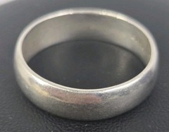 Mens Polished Band Sterling Silver Ring 925 Mexico Size 13
