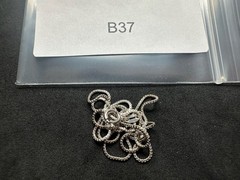 2.05g Vintage Sterling Silver 925 Box Chain Necklace 18 in M