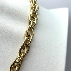 Trifari Necklace Chunky Gold Tone Oval Link Chain Statement 17.5 in